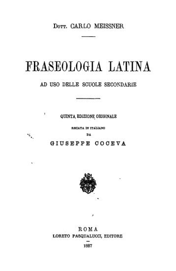 Fraseologia latina - Accademia Vivarium Novum