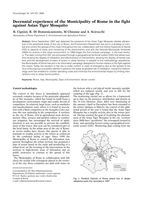 impaginato piccolo - Società Italiana di Parassitologia (SoIPa)