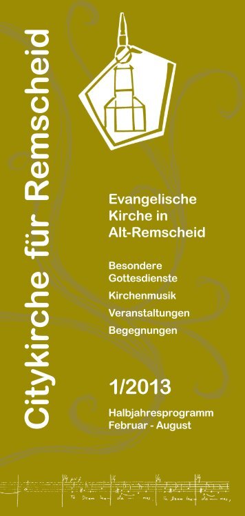 Citykirchenprogramm Februar bis August 2013 - der Evangelischen ...