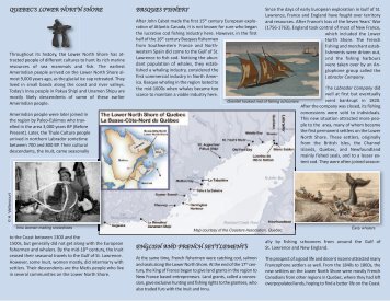 History of the Quebec's Lower North Shore - Quebec-Labrador ...