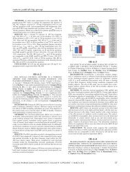 Poster Session I (PI 1-106)Displayed 8:00 am – 3:00 ... - Nature