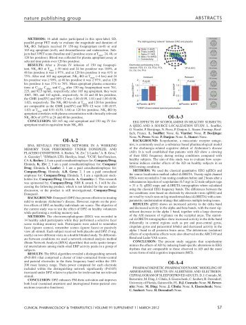 Poster Session I (PI 1-106)Displayed 8:00 am – 3:00 ... - Nature