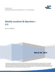 Weekly Locations & Operators – U.S - 03/04/2013