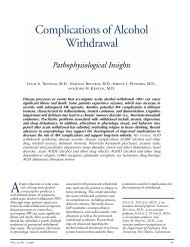 Complications of Alcohol Withdrawal: Pathophysiological Insights