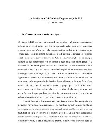 Les nouvelles technologies et l'apprentissage des langues