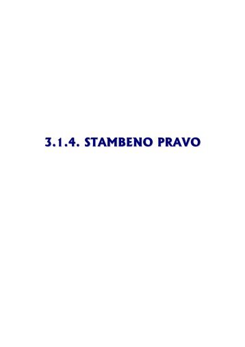 3.1.4. STAMBENO PRAVO - Poslovni biro