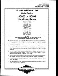 1 10900 to 1 10999 - Briggs & Stratton