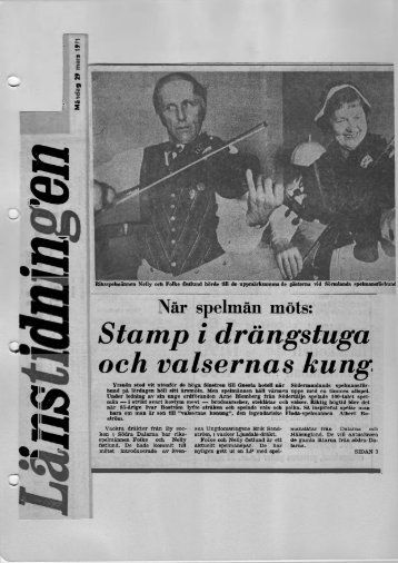Stamp i drängstuga och valsernas kung - Södermanlands ...