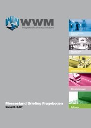 Messestand Briefing Fragebogen - WWM GmbH & Co.KG