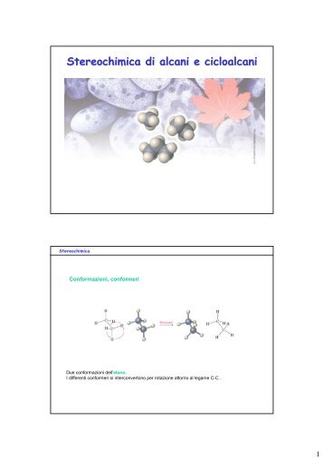 Stereochimica di alcani e cicloalcani