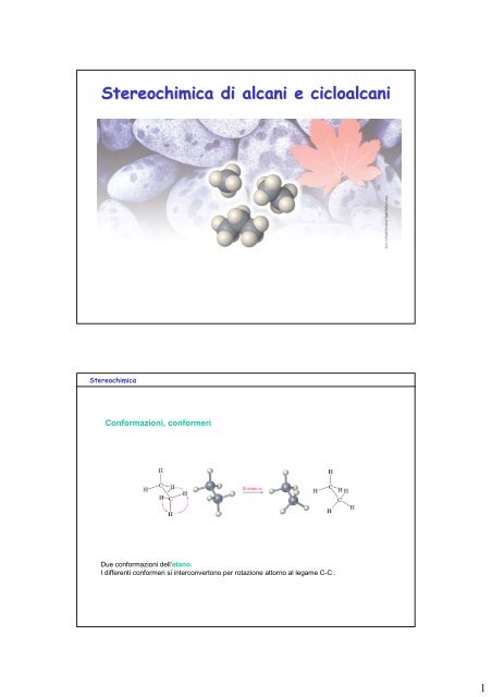 Stereochimica di alcani e cicloalcani