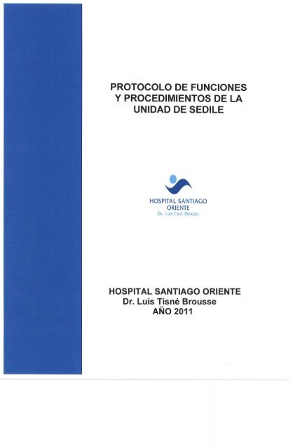 protocolo de funciones y procedimientos de la unidad de sedile