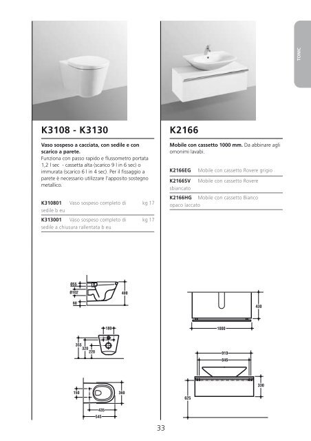 Ceramica + Arredo Bagno - Cataloghi - Ideal Standard