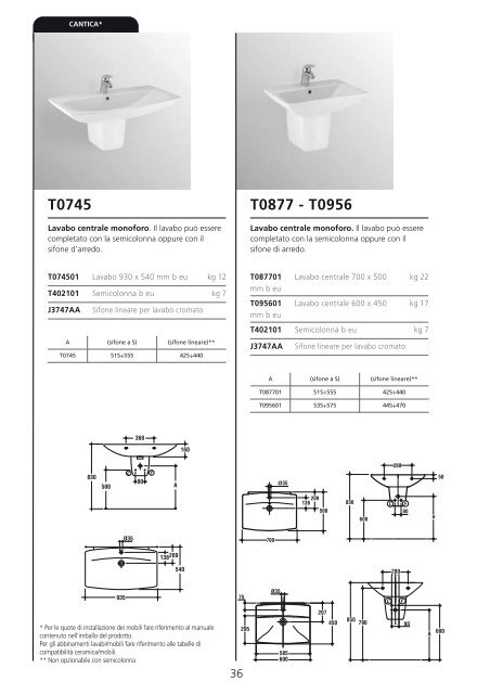 Ceramica + Arredo Bagno - Cataloghi - Ideal Standard