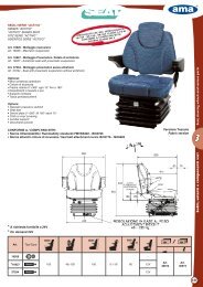 Seat, stearing wheels and various parts Sedili, v olanti e ... - Ama RO