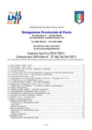 comunicato ufficiale numero 37 del 26.04.2013 - Informacalcio.it