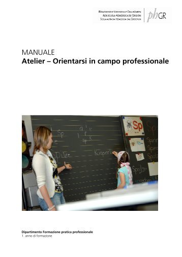 MANUALE Atelier – Orientarsi in campo professionale - eCampus