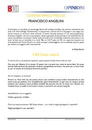 Conosciamili meglio: Francesco Angelini