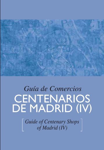 Guía de Comercios Centenarios de Madrid