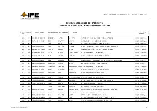 Punto 6.19 - Instituto Federal Electoral