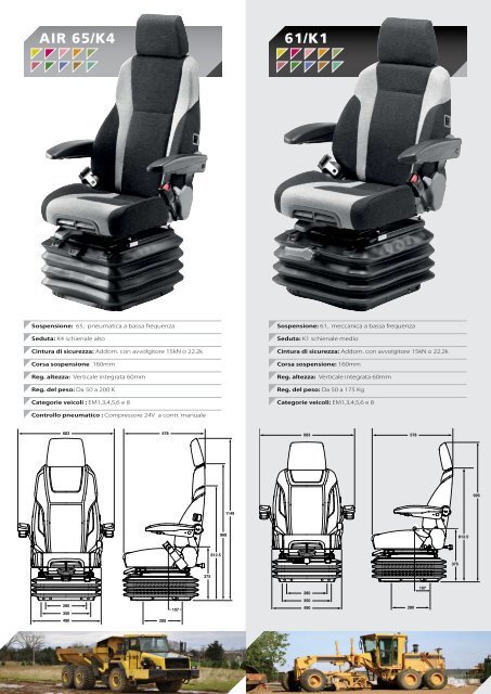 nuova serie di sedili per macchine edili e movimento ... - KAB Seating