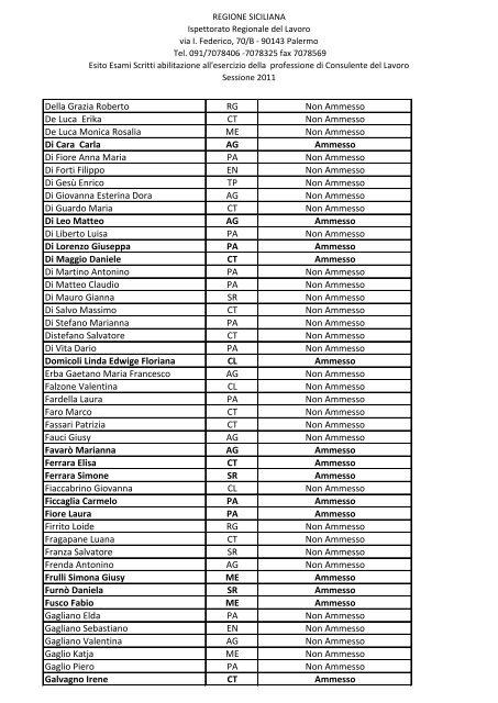 ConsulentiLavoroSes2011.pdf - Regione Siciliana