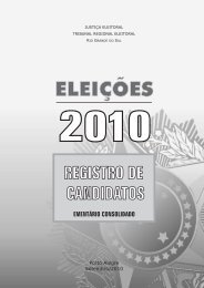 Registro de Candidatos - Tribunal Regional Eleitoral do Rio Grande ...