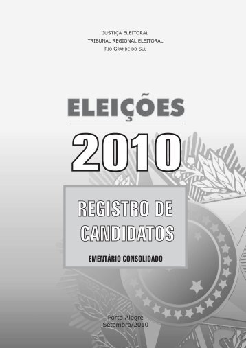 Registro de Candidatos - Tribunal Regional Eleitoral do Rio Grande ...