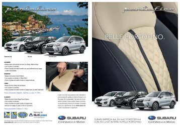 interni in pelle portofino (PDF, 3131 kb) - Subaru