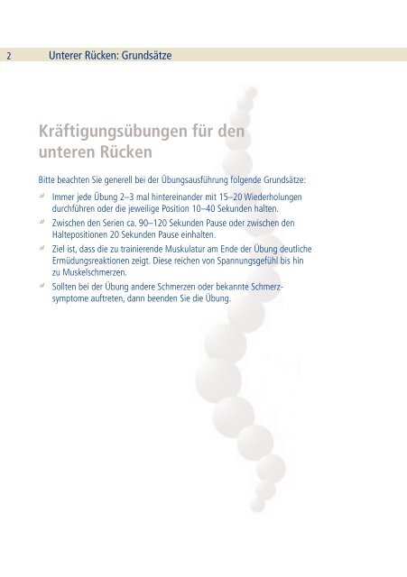 Rücken-Übungen für zuhause - Wirbelsäulenzentrum am ...