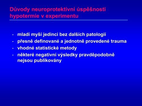 Hypotermie u TBI – up to date 2011 - Česká společnost ...