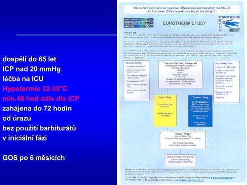 Hypotermie u TBI – up to date 2011 - Česká společnost ...