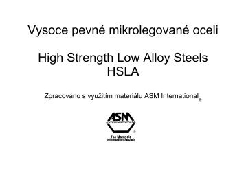 (HSLA) oceli - IC.cz