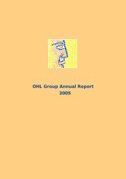 OHL Group Activities - Grupo Villar Mir