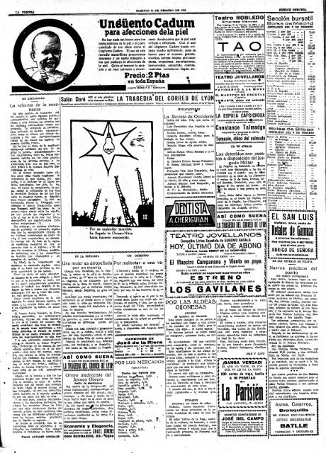 La Prensa 19240210 - Historia del Ajedrez Asturiano