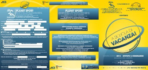 Brochure - Planet Sport