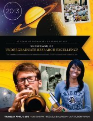 UNDERGRADUATE RESEARCH EXCELLENCE - Office of ...