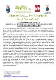 Antonio Palmosi... in ricordo di - Memory day