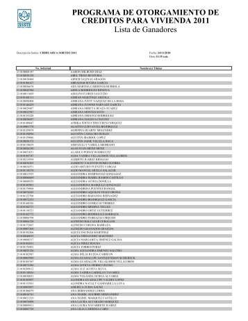 PROGRAMA DE OTORGAMIENTO DE ... - SNTE Sección 8