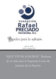 Papeles para la reflexión - Fundación Rafael Preciado