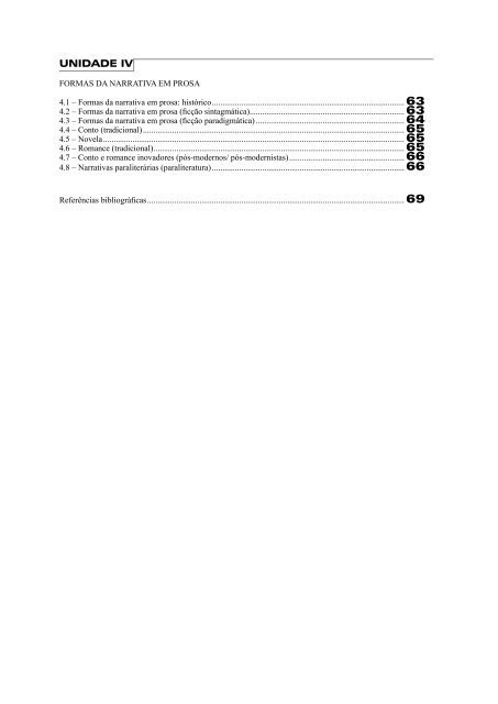 teoria da literatura III.indd - Universidade Castelo Branco