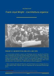 Frank Lloyd Wright - L'architettura organica - Panta Rei