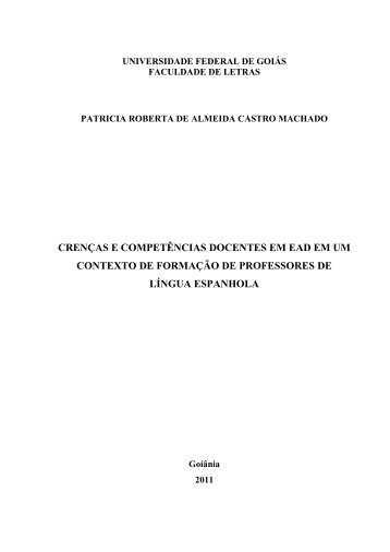 crenças e competências docentes em ead em um contexto de ...