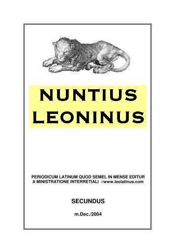 SECUNDUS - Lingua Latina Aeterna