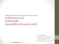 La Direzione Lavori profili giuridici responsabilità civili, penali, erariali