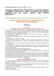 Stralcio D.L.vo 219_06 con sanzioni penali - ASL di Brescia