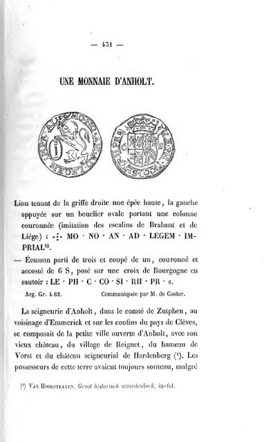 Revue belge de numismatique et de sigillographie