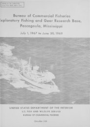 Bureau of Commercial Fisheries - NMFS Scientific Publications Office