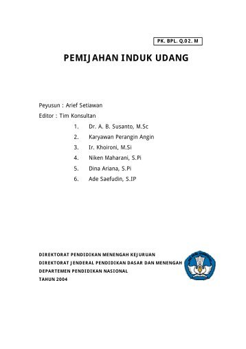 Pemijahan Induk Udang Ok - e-Learning Sekolah Menengah Kejuruan