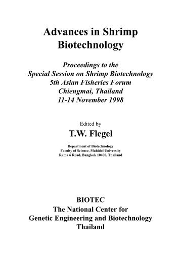 Advances in Shrimp Biotechnology - National Center for Genetic ...